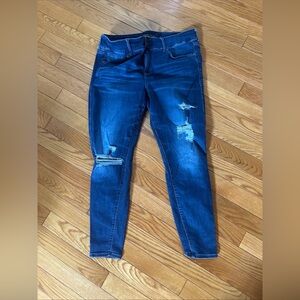 Torrid Dark Blue Distressed Women’s 22 TALL Jegging